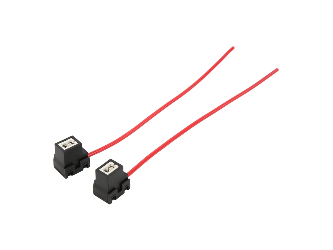 2 Peças Conector Fêmea H1 Com Cabo De 1mm, Adaptador De Lâmpada H1 Plug And Play Para Dc 12v24v