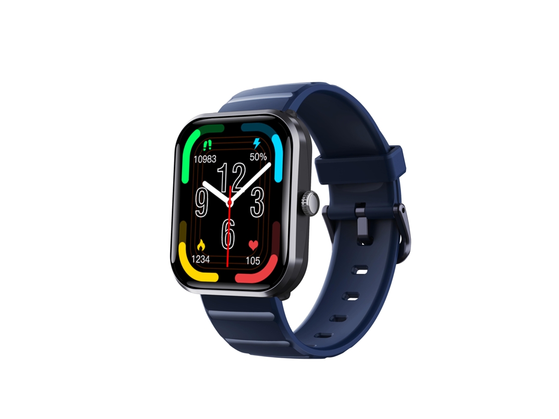 Smartwatch Bisbisous Com Alertas De Temperatura Ecrã De 1,9 Polegadas E 108 Modos Desportivos Ciano