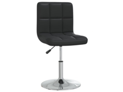 Banco de Bar Couro Artificial Preto MAISON EXCLUSIVE