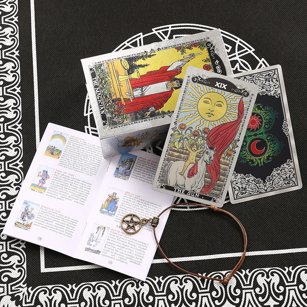 Cartas De Tarô De Plástico, Cartas Em Inglês, À Prova D'água, Jogo De Adivinhação E Interação Emocional Para Meninas.