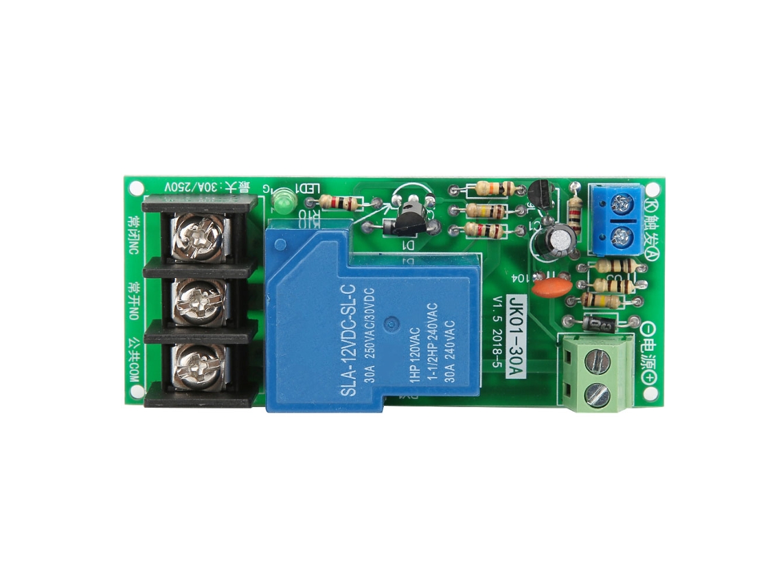 Laxiscreed Módulo Relé Temporizador Dc 12v Com Atraso Ajustável Até 60 Minutos Para Cargas De Até 30a