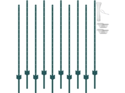 Conjunto De 10 Postes De Vedação U Canal 152,4cm Em Aço Q235 Com Revestimento Uv Tekmaquinas