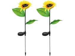 Luzes Solares De Flores, 2 Luzes Solares De Girassol Olysi Shop