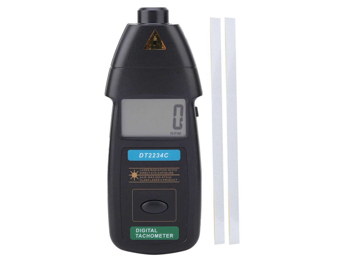 Tacômetro Digital Laser Portátil DT2234C Sem Contato 2.5-99999rpm | S/MARCA