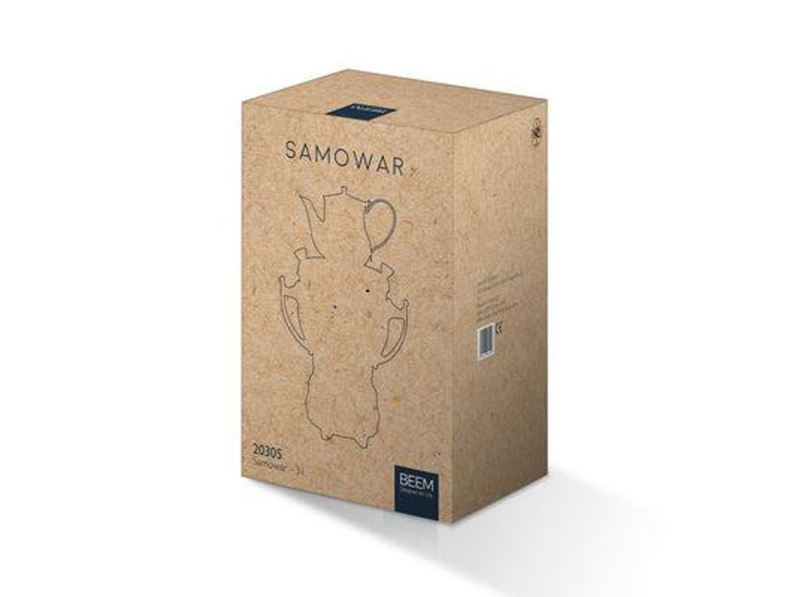 Beem Samowar Máquina de Chá 4 L 2200 W Preto Prateado