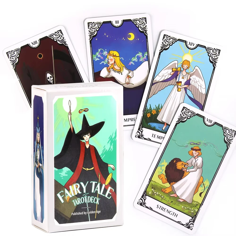 Guia Para Iniciantes Do Tarô Das Fadas, Conjunto Com 78 Cartas, Incluindo 6 Adoráveis Cartas Da Corte Com Animais.