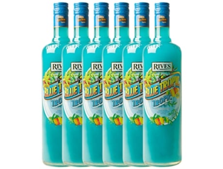 Licor RIVES Rives Blue Tropic (1 L - 6 unidades)