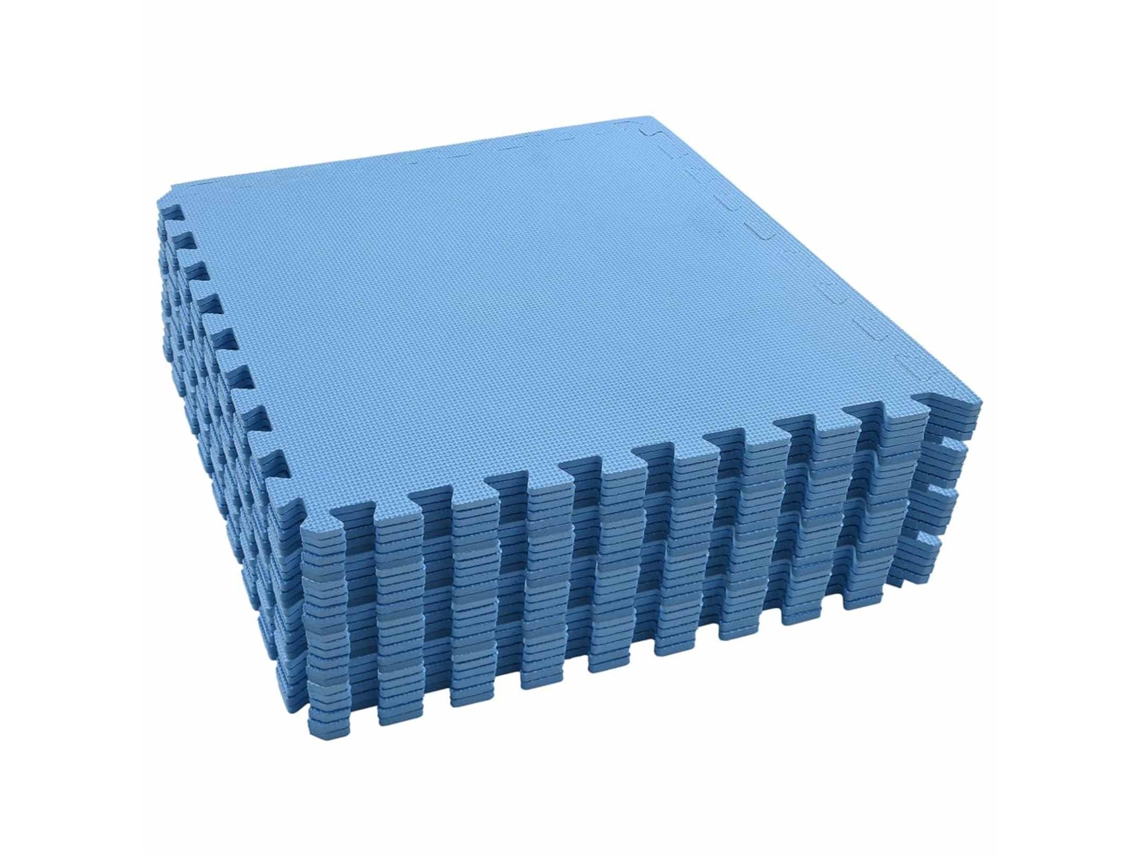 Conjunto 24 Tapete Para Piscina Vidaxl Azul Espuma (8,64 ㎡)