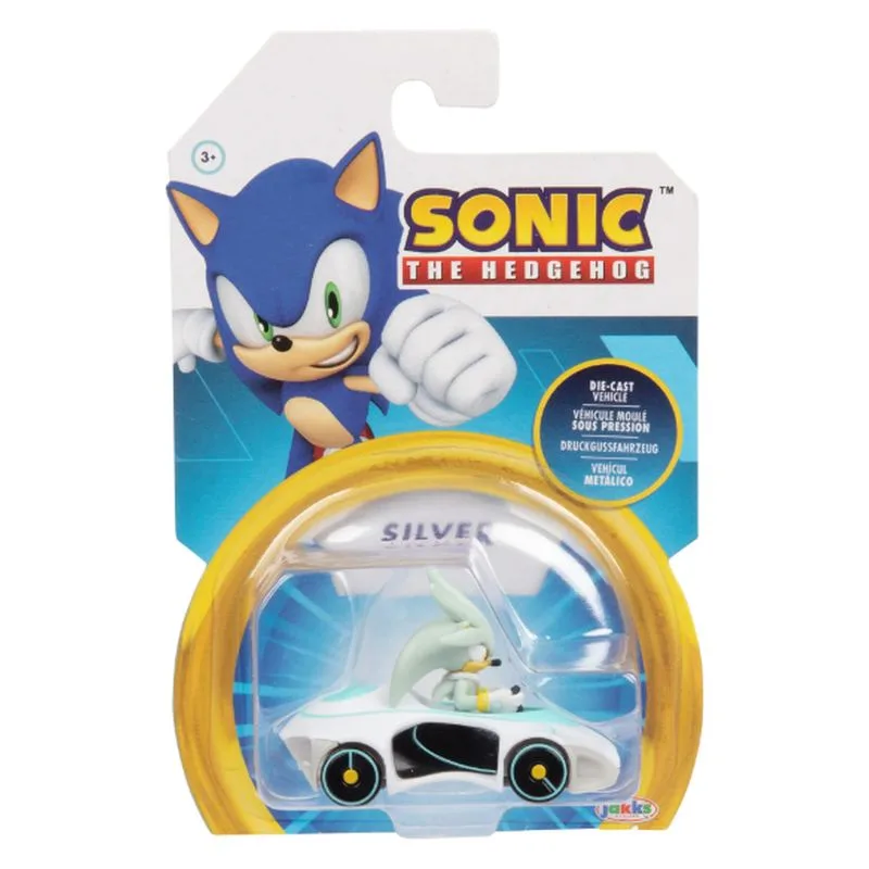 Carrito Sonic The Hedgehog Silver Escala 164 Jakks 40921 Jakks Pacificp25