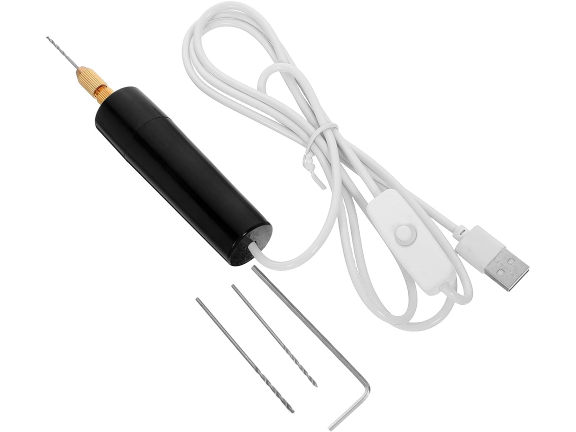 Mini Furadeira Elétrica De Alta Velocidade Com Broca Helicoidal Para