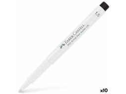 Marcador Permanente FABER-CASTELL Branco 10 Unidades
