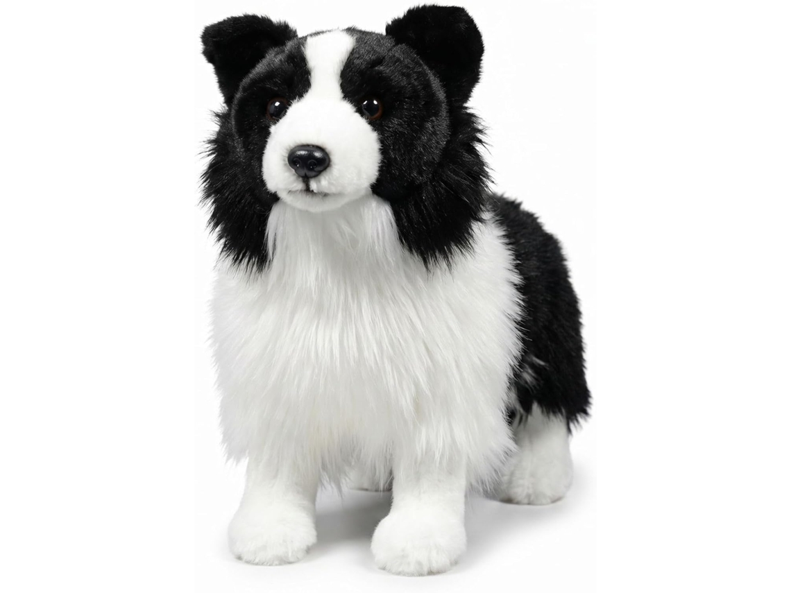 Cachorro De Pelúcia, 28 Cm, 11 Polegadas, Realista, Border Collie, Pé