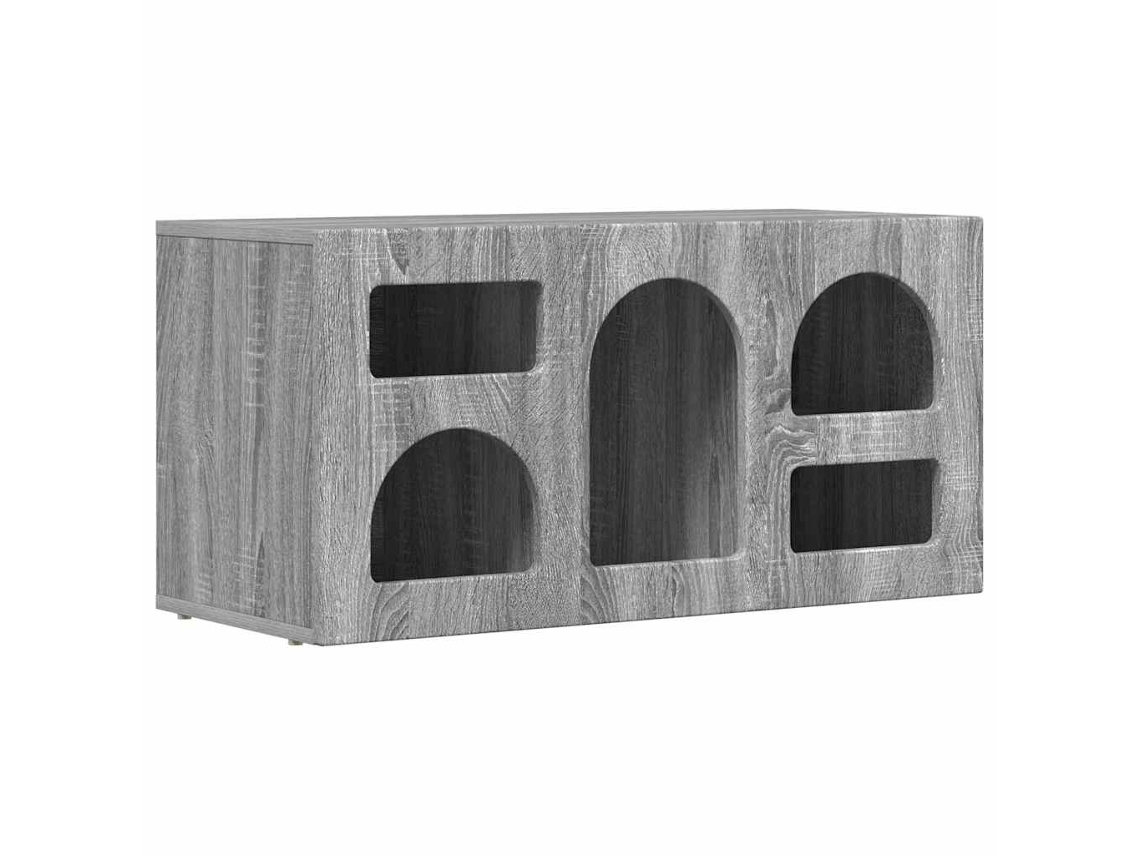 Móvel para TV Cinza Sonoma 80 x 35 x 40 cm - Exclusivo da Maison