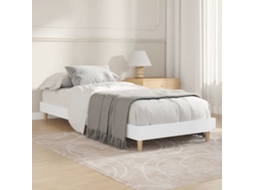 Estrutura De Cama 75x190 Cm Derivados De Madeira Branco