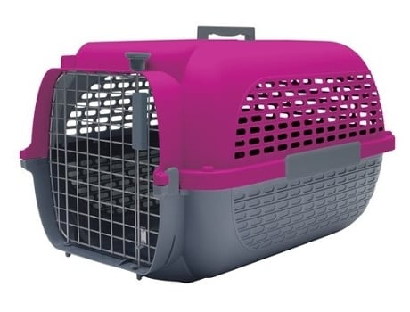 Transportadora Voyaguer Fúcsia e Cinza 56.5x37.6x30.8 cm 