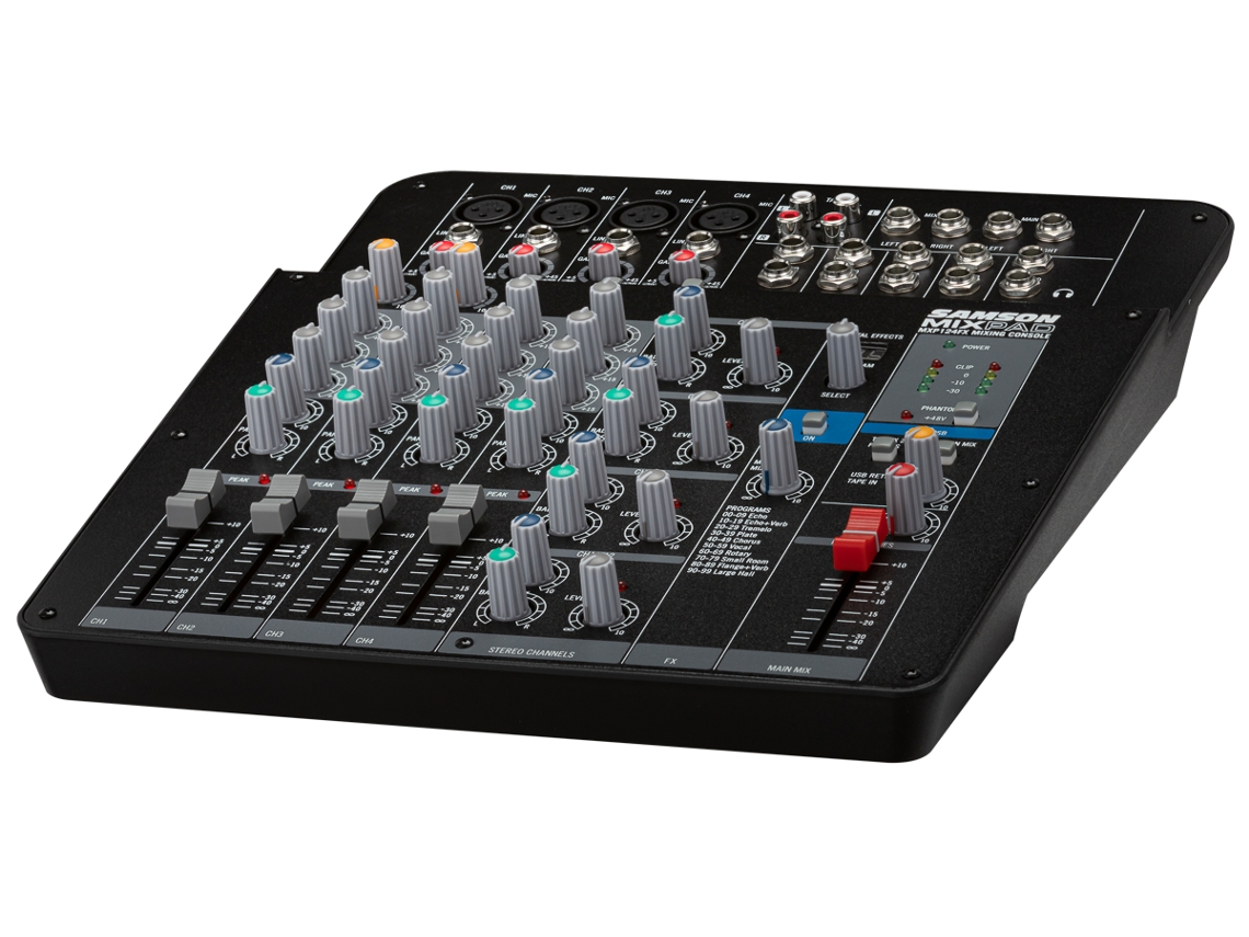Mesa de mistura SAMSON Mixpad MXP124FX (Canais: 12 - USB)