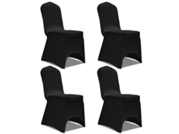 Chair Cover, Chair Covers Vidaxl Preto Tecido (n/a)