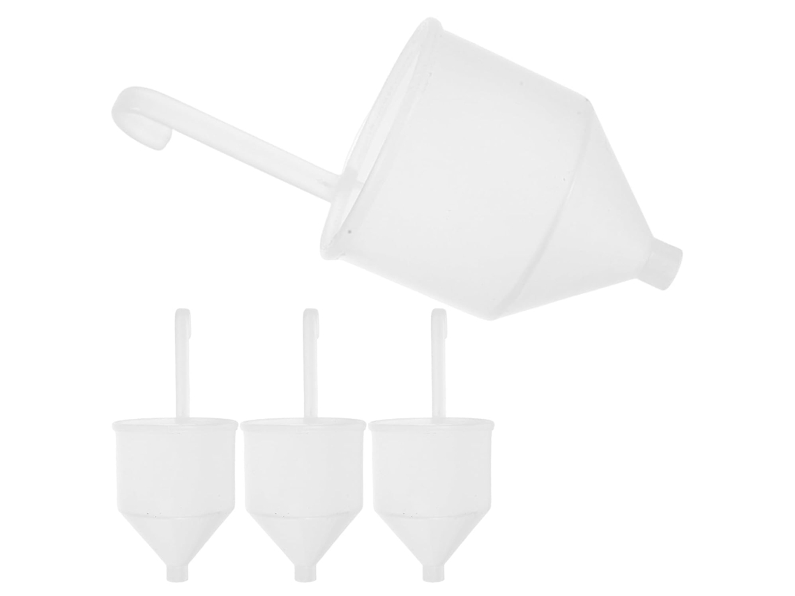 Funis Para Teste De Viscosidade De Tinta, Conjunto De 4 Peças, Plástico Branco