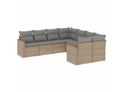Garden Sofa Set, Garden Sofa Sets Vidaxl Bege Rattan / Vime (n/a)