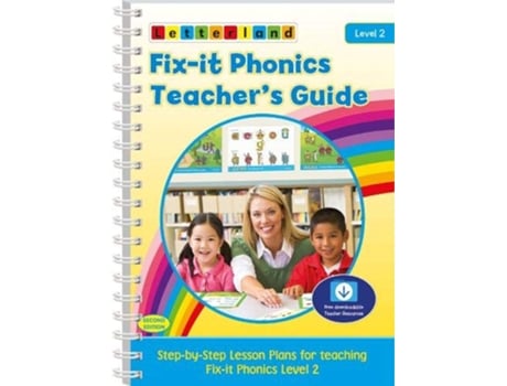 Livro Fixit Phonics Level 2 Teachers Guide de Lisa Holt (Inglês)