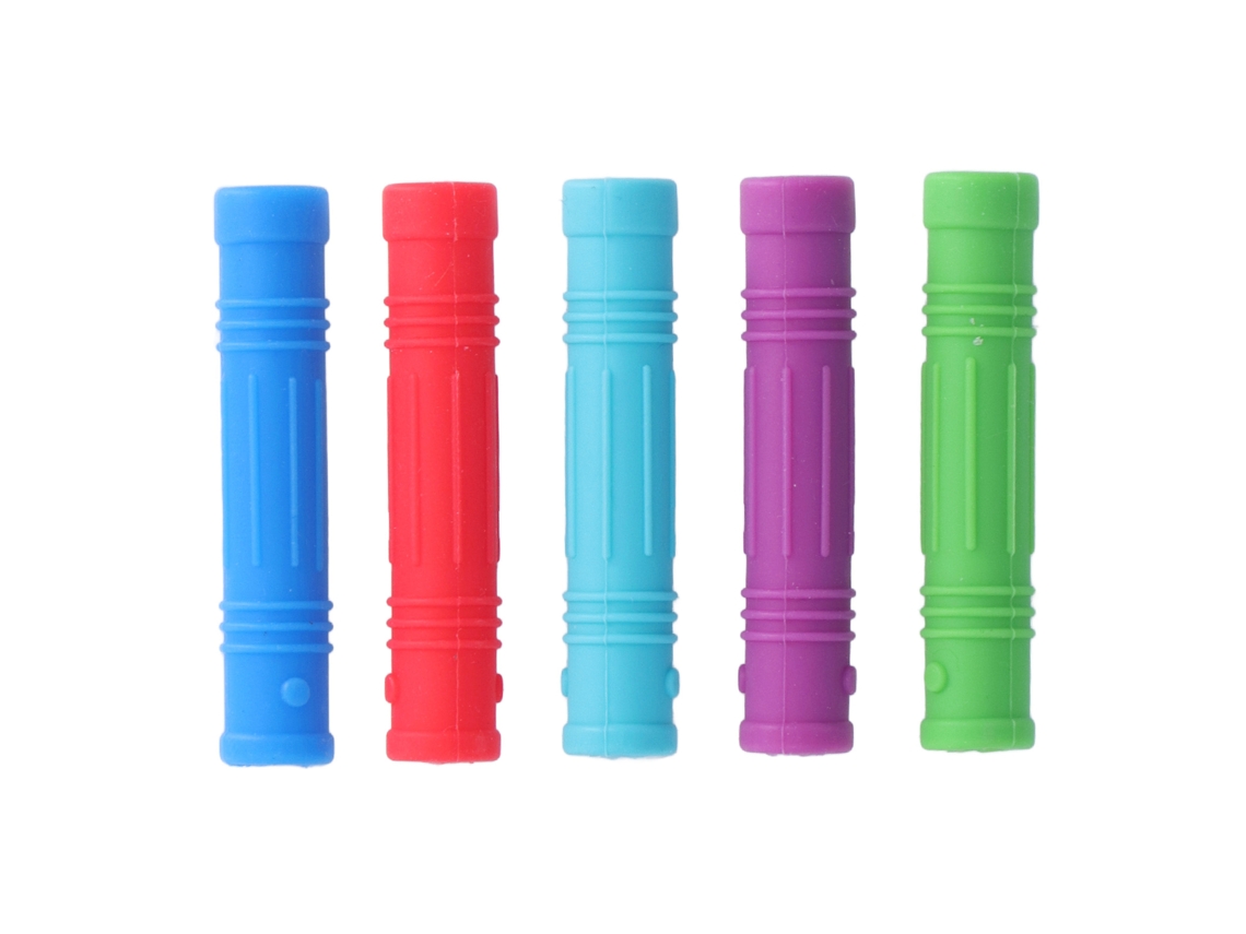 Mali 5pcs Chupeta de Silicone para Bebê Safe Soft Grasp Strength Training Pencil Holder