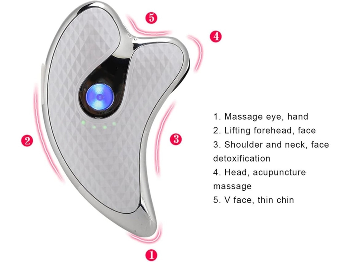 Ferramenta Facial Gua Sha Gua Sha Elétrico Ferramenta De Escultura Facial Massajador Raspador Facial De Microcorrente Instrumento Bestvite
