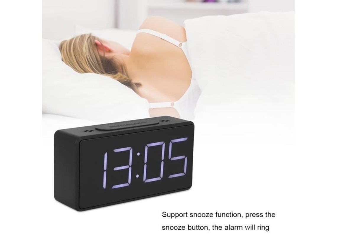 Led Alarm Clock, Simple Plastic Alarm Clock, Electronic Led Alarm Clock With Night Light, Ehstmind