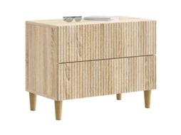 Armário de Cabeceira em Carvalho Sonoma 62x34,5x48 Cm MAISON EXCLUSIVE