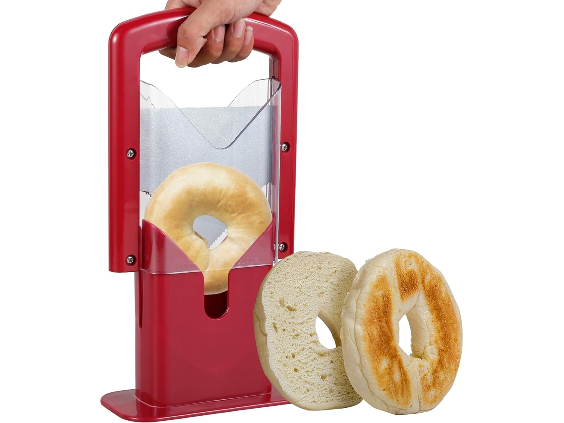 Fatiador De Bagels, Em Aço Inoxidável, Multifuncional Para Bagels, Torradas, Para Uso Doméstico E Organização Da Cozinha