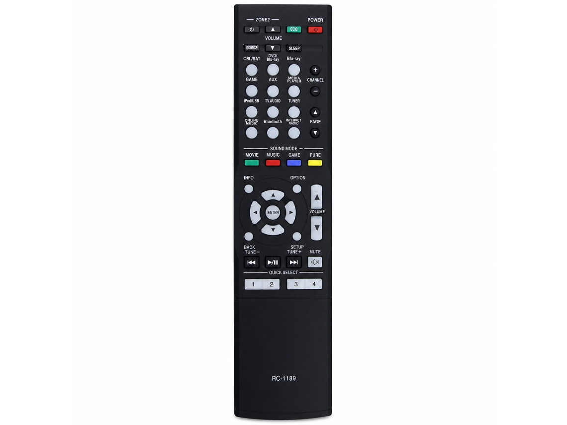 Comando À Distância De Substituição Rc-1189 Compatível Com Amplificadores Av Denon