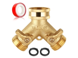Conector Y De Latão Para Mangueira De 3/4" - Divisor De Mangueira Modelo 2