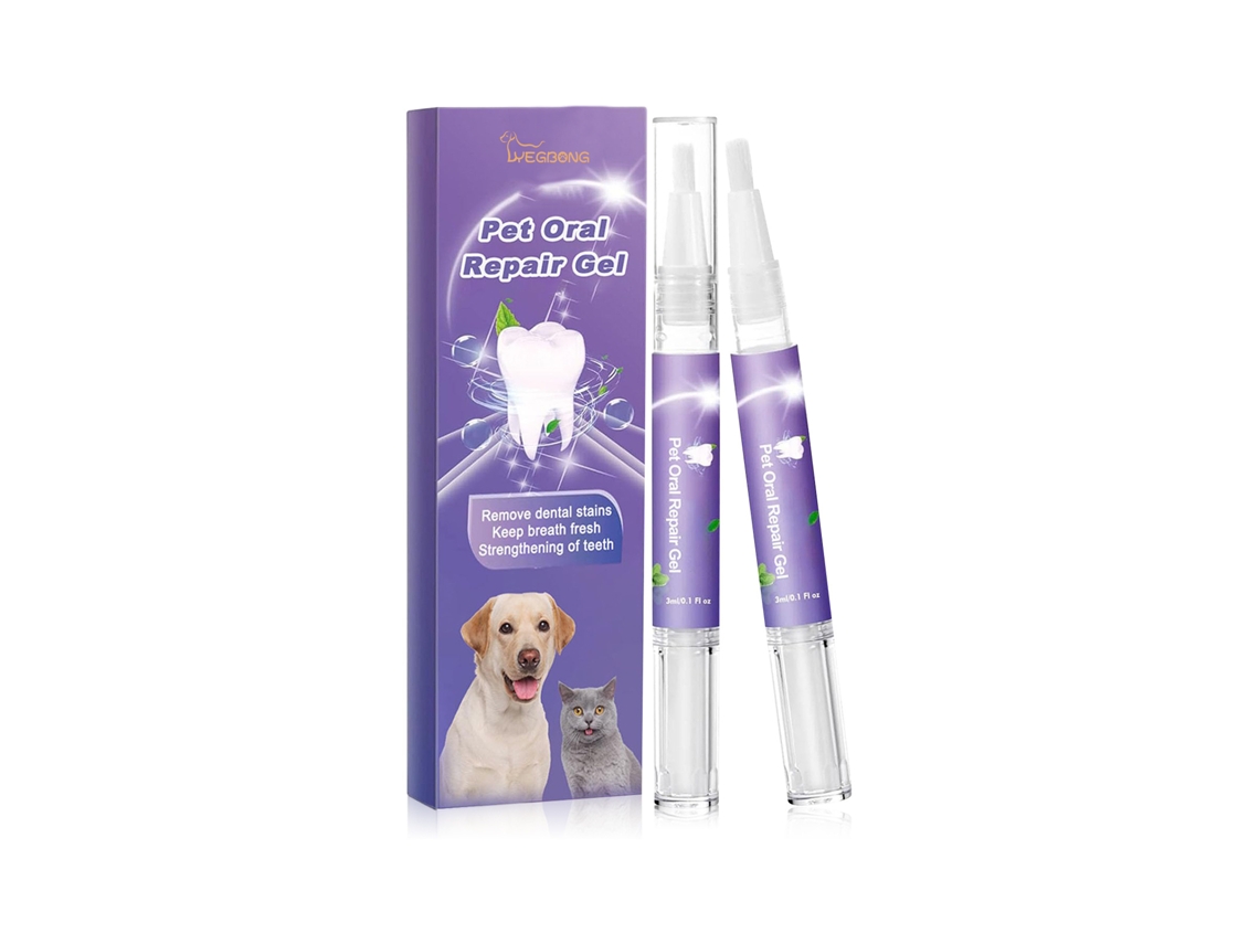 Gel Reparo Bucal Pet Yegbong 2pcs Cães Gatos