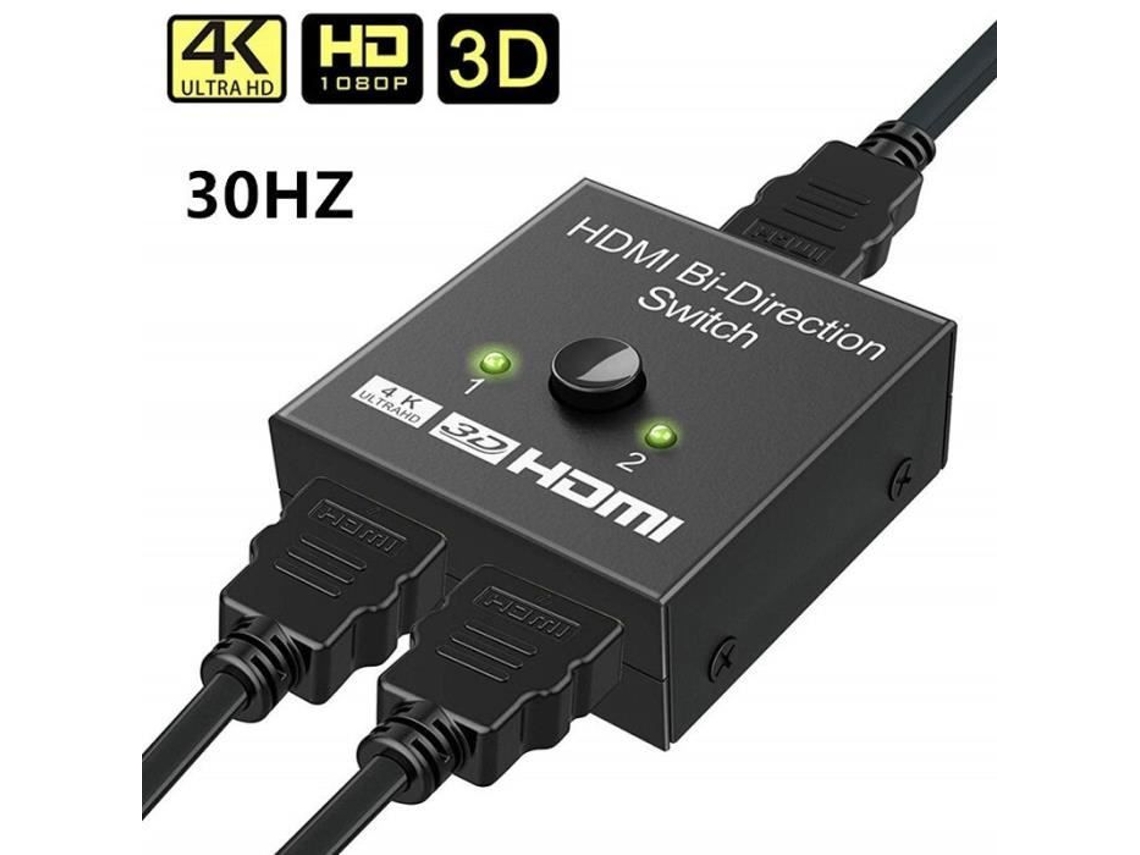 Divisor Hdmi 4k 30hz 4k 60hz Hd2.0, Adaptador De Comutação Bidirecional Para Ps5 1x2 2x1, 2 Em 1 Saída