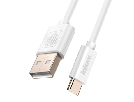 Cabo Usb Para Usb C Carregamento Rápido E Sincronização Branco Inkax