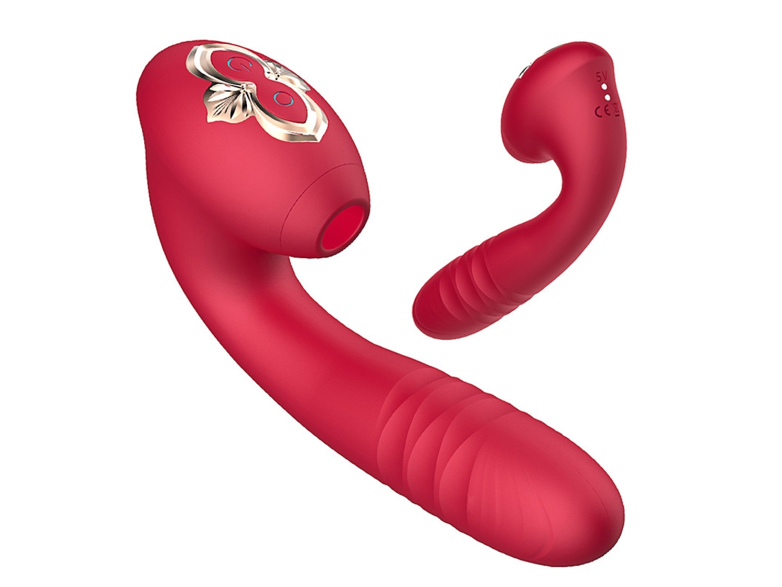 Vibrador Telescpico De Vibrao De Suco Para Mulheres (vermelho)