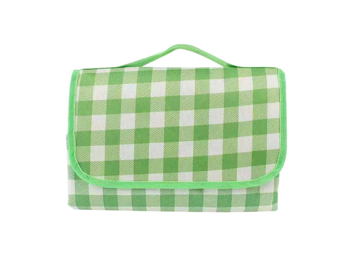 Manta de Piquenique Business Impermeável Xadrez Verde 200x200cm | S/MARCA