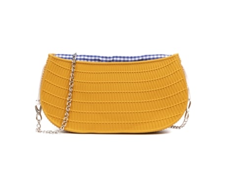 Mala Tiracolo De Mulher Libelulla Villarosa Gravada Padrão Design Interna Amarelo (17)