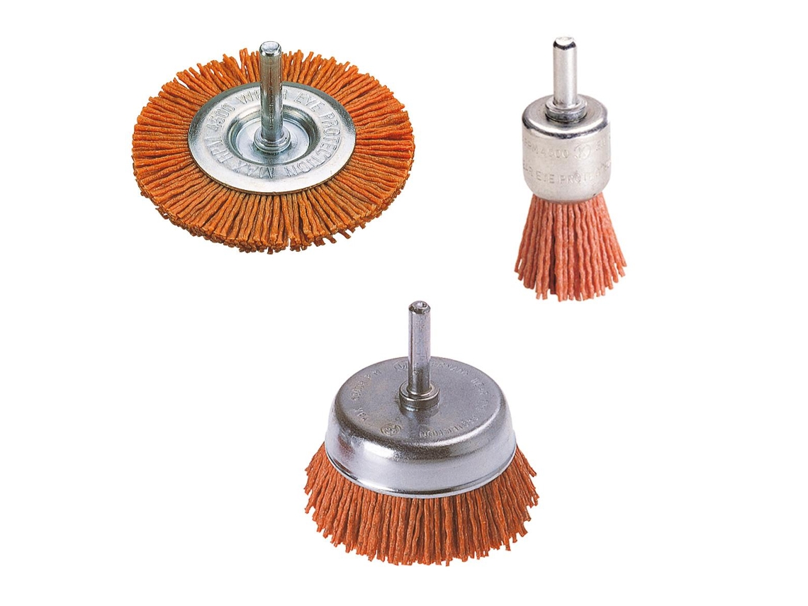 Wolfcraft 2741000 - 1 kit de escovas de nylon para berbequim