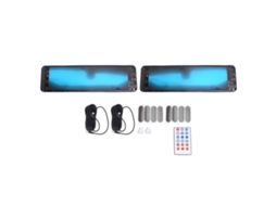 Conjunto de 2 painéis de LED flexíveis para carro, tela programável de 64x20 pontos, controle por aplicativo, 34,8 x 10,2 cm (13,70 x 4,02 pol.), 5 V CC, 3 A.