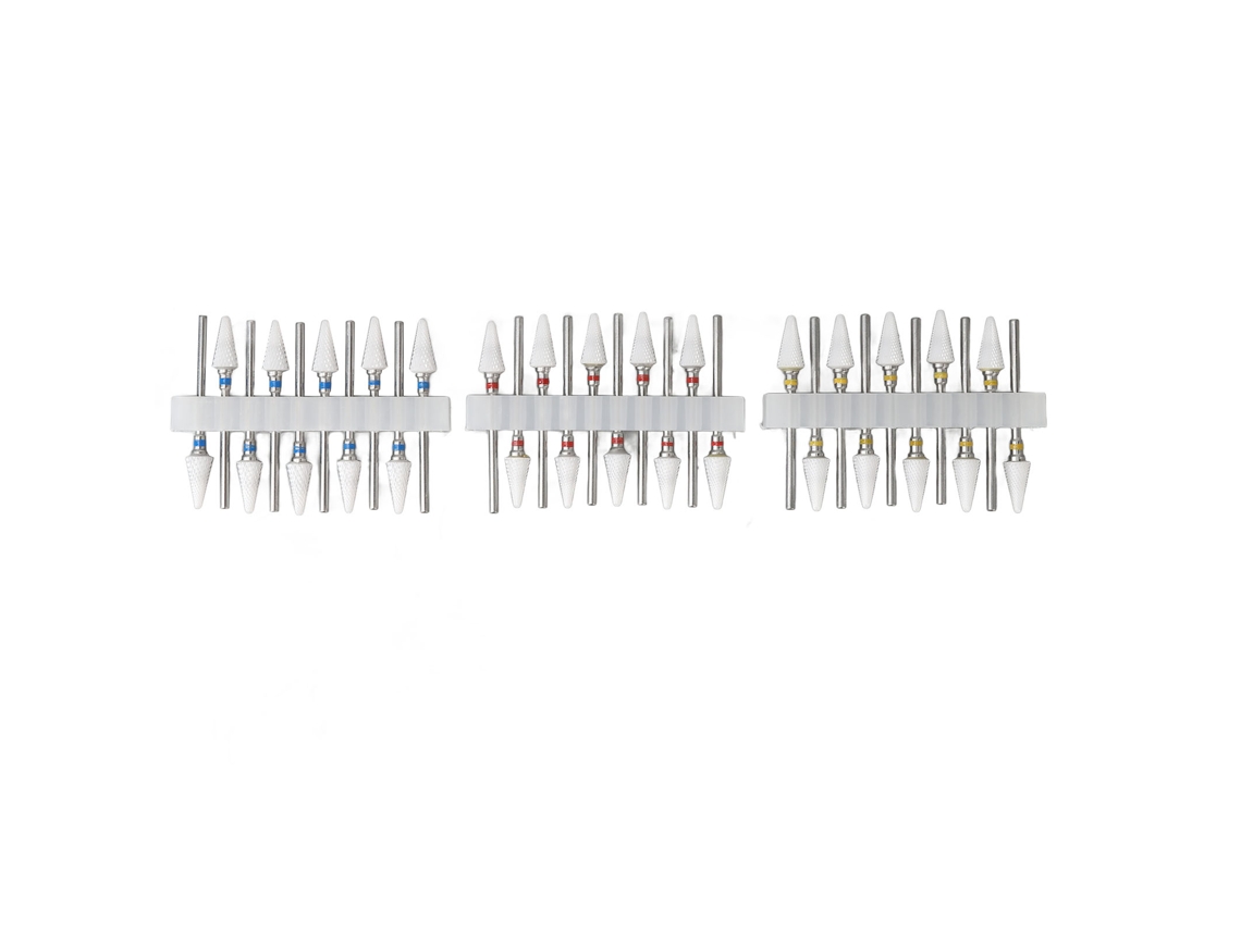Conjunto de 30 Brocas para Unhas, Brocas para Unhas, Pontas para Modelar, Polir e Limpar Unhas - Ferramentas para Manicure