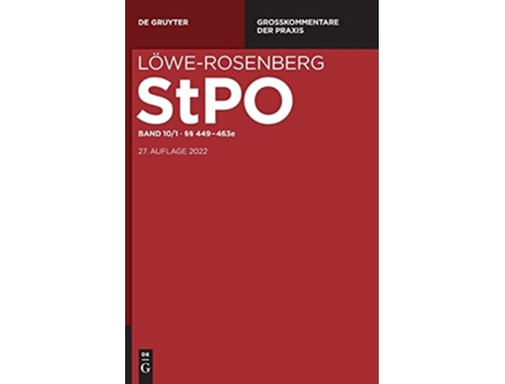 Livro §§ 449-463e De Gã?â¤rditz, Klaus Ferdinand Et Al. (alemão - Capa Dura)