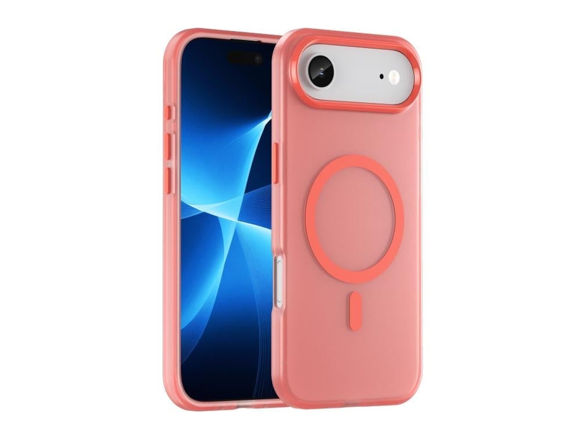 Capa Híbrida Translúcida Para Iphone Air - Tpu E Pc Com Magsafe | Fosca - Vermelha