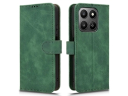 Capa De Couro Inteligente Tkdaddy Para Honor 400 Com Sensação De Pele E Proteção Anti-queda, Tipo Carteira, Capa Flip Para Celular, Verde