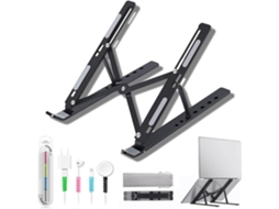 Lurelia Suporte Para Portátil Ajustável, Dobrável, Com Ventilação, Para 17 Polegadas, Compatível Com Macbook, Tablet