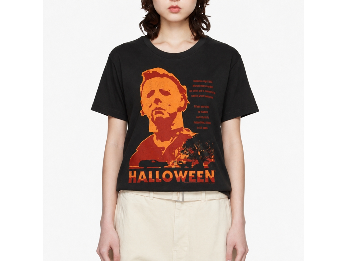 Rockinstone Halloween Movie Neighborhood Watch Black Adult T-shirt Size:xxxl