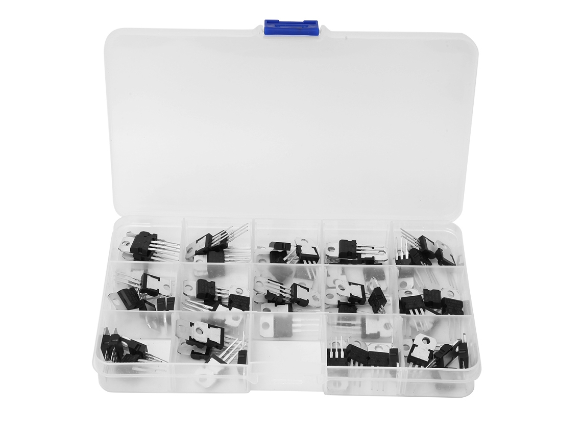 70pcs Conjunto de Transistores Reguladores de Voltaje com Proteção