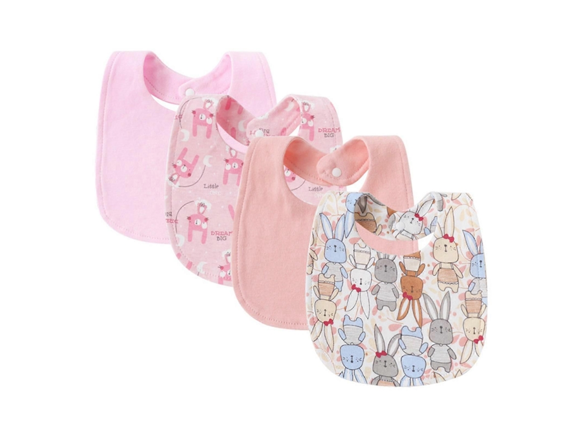Conjunto De 4 Babadores Para Recém-nascidos, Babadores De Algodão Macios E Confortáveis ​​para Arrotar E Absorver Saliva.