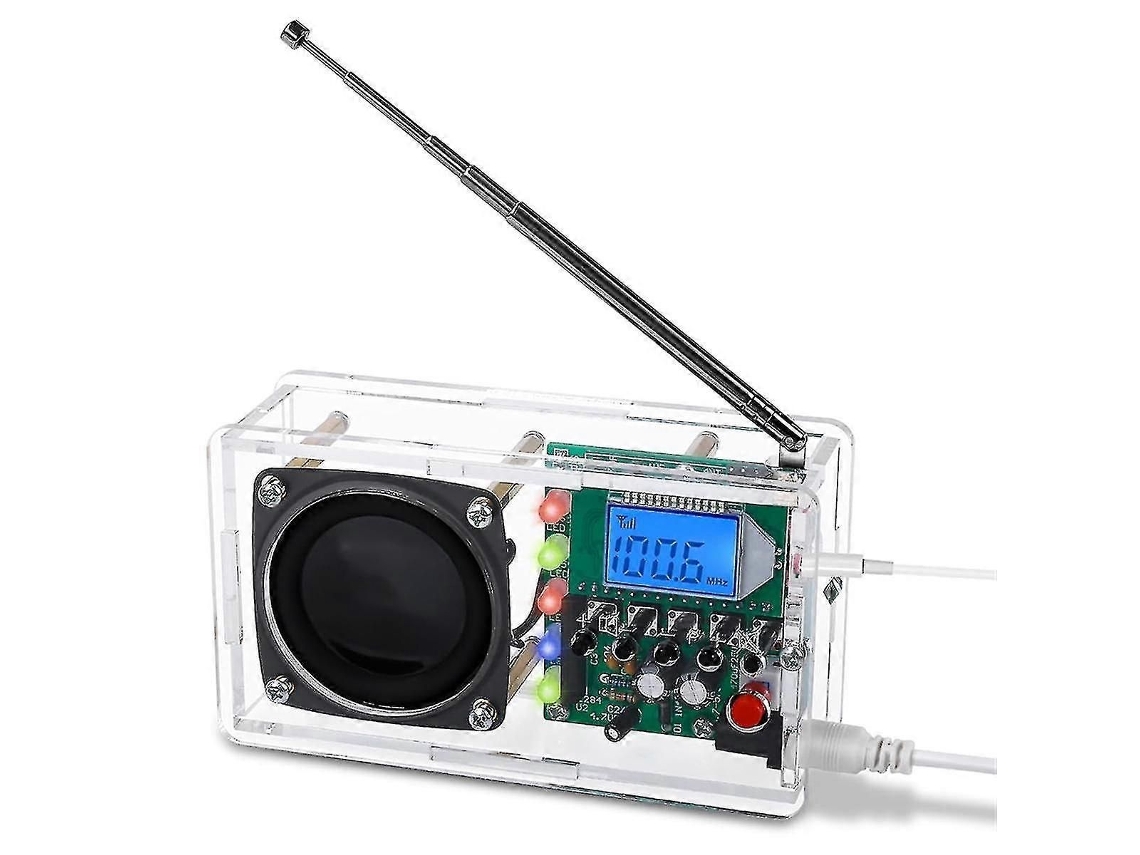Kit de rádio FM, soldagem, LED DIY GOKOCO