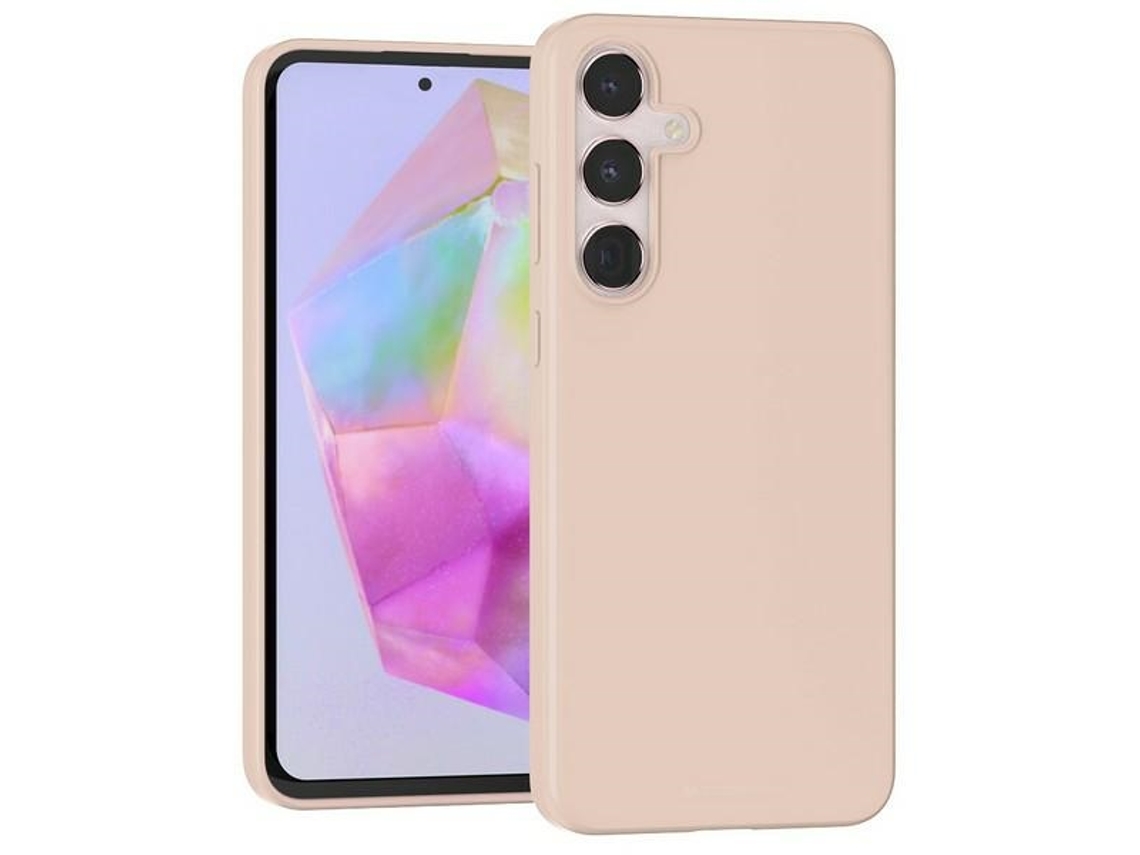 Capa Gentil para Samsung Galaxy A35 MERCURY Pele Sintética Rosa