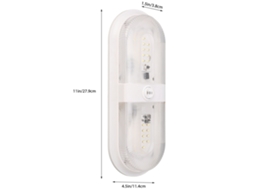 Lâmpada De Teto Circular Dupla Laxiscreed 560lm, Iluminação Interior Versátil 10-24v